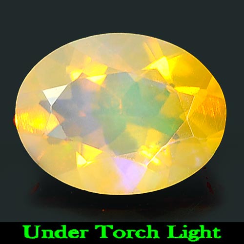 1.03 Ct. Beautiful Natural Gem Multi Color Play Of Colour Opal Oval Shape
