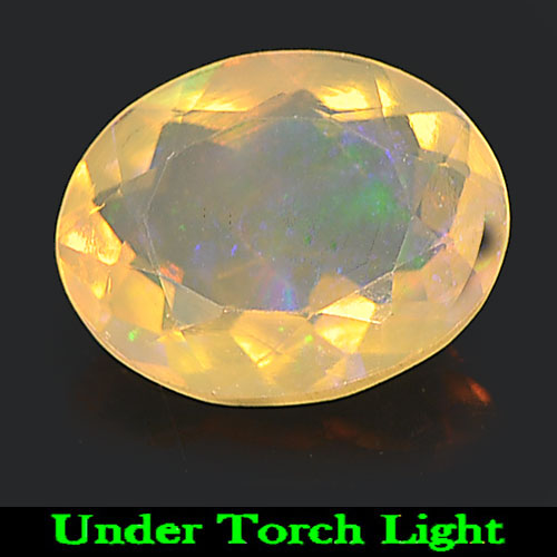 1.18 Ct. Charming Oval Natural Gem Multi Color Play Of Colour Opal