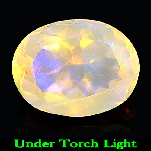 1.22 Ct. Oval Natural Gem Multi Color Play Of Colour Opal Unheated