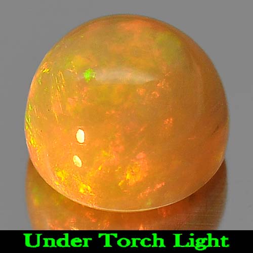 1.43 Ct. Nice Natural Gem Multi Color Play Of Colour Opal Round Cabochon
