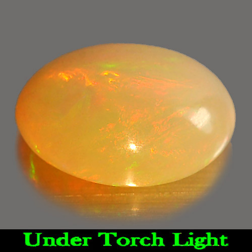 0.96 Ct. Oval Cabochon Natural Gem Multi Color Play Of Colour Opal