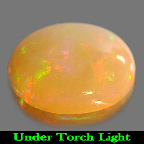 1.05 Ct. Attractive Oval Cab Natural Gem Multi Color Play Of Colour Opal
