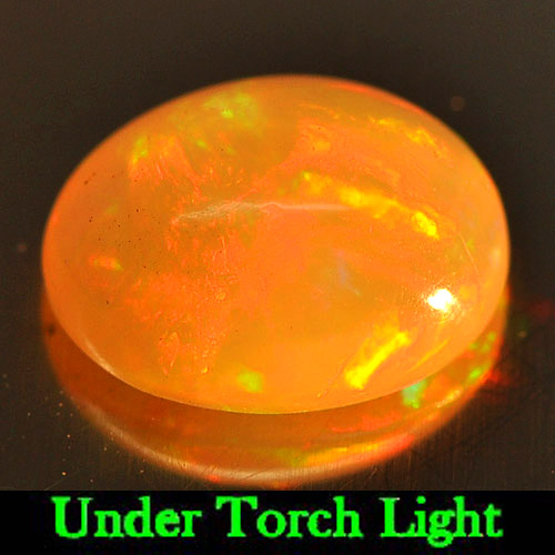 Unheated 1.26 Ct. Oval Cabochon Natural Gem Multi Color Play Of Colour Opal