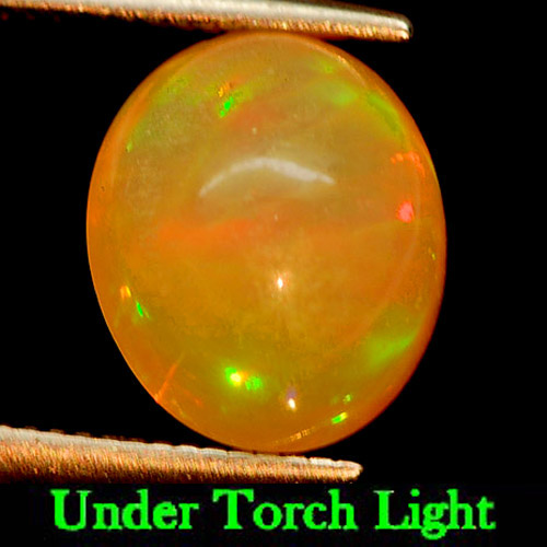 Opal Multi Color 1.99 Ct. Oval Cabochon 9.6 x 8 Mm. Natural Gemstone Unheated