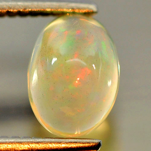0.56 Ct. Beauteous Natural Gem Play Of Colour Multi Color Opal Oval Cabochon