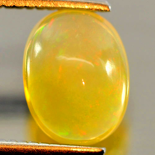 Natural Gem 0.91 Ct. Nice Oval Cabochon Play Of Colour Multi Color Opal