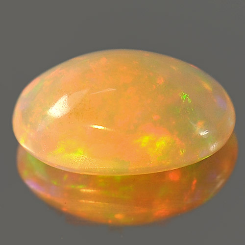 0.78 Ct. Alluring Natural Gem Play Of Colour Multi Color Opal Oval Cab