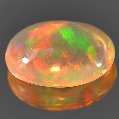 0.69 Ct. Attractive Natural Gem Play Of Colour Multi Color Opal Oval Cab