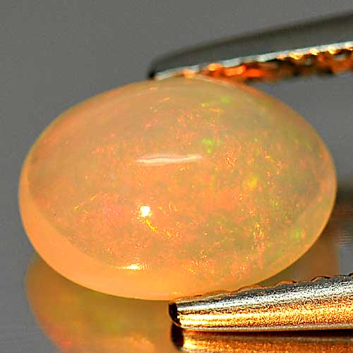 Unheated 0.78 Ct. Oval Cab Natural Gem Play Of Colour Multi Color Opal