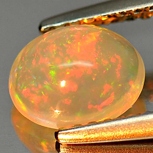 0.83 Ct. Charming Oval Cab Natural Gem Play Of Colour Multi Color Opal