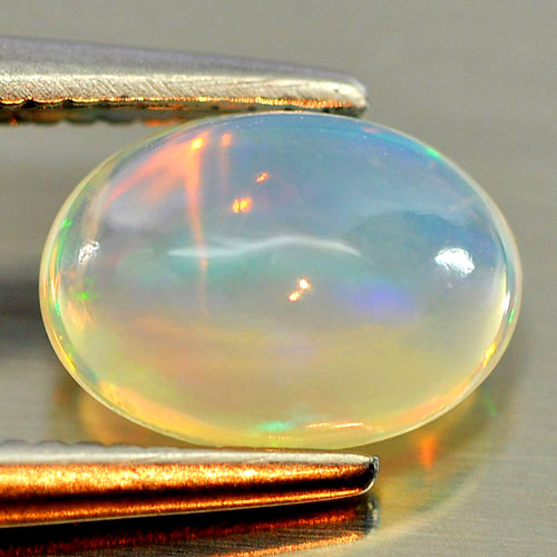 Alluring Gem 0.71 Ct. Oval Cabochon Natural Play Of Colour Multi Color Opal