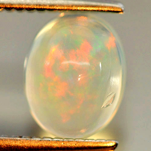 Charming Gem 0.74 Ct. Oval Cabochon Natural Play Of Colour Multi Color Opal