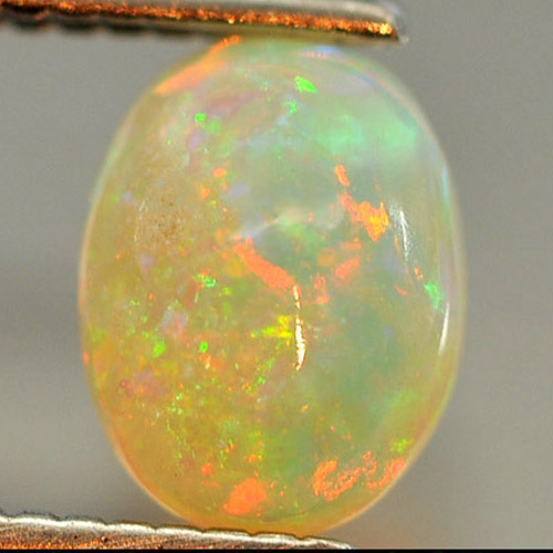 Attractive Gem 0.37 Ct. Oval Cabochon Natural Play Of Colour Multi Color Opal