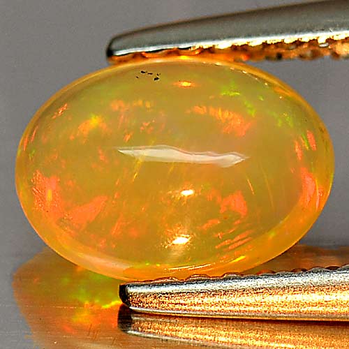Unheated 0.72 Ct. Oval Cabochon Natural Gem Multi Color Play Of Colour Opal