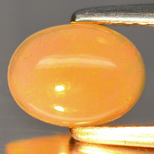 0.78 Ct. Oval Cab Natural Gemstone Multi Color Play Of Colour Opal