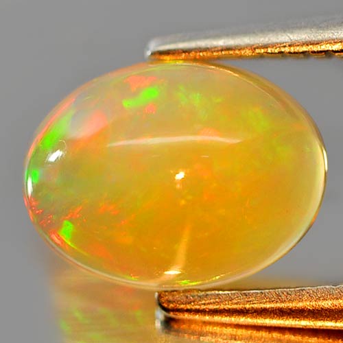 0.70 Ct. Beautiful Oval Cab Natural Gem Multi Color Play Of Colour Opal