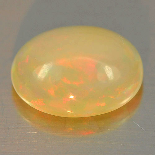 0.74 Ct. Attractive Oval Cab Natural Gem Multi Color Play Of Colour Opal