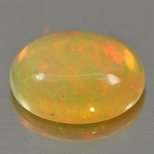 Natural Gem 0.85 Ct. Nice Oval Cabochon Multi Color Play Of Colour Opal