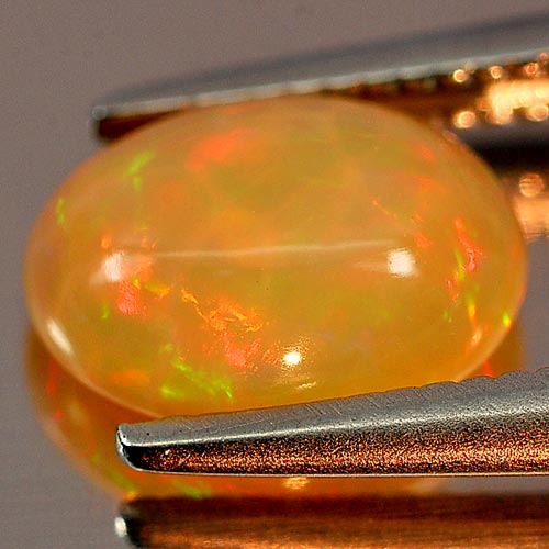 Natural Gem 0.86 Ct. Good Oval Cabochon Multi Color Play Of Colour Opal