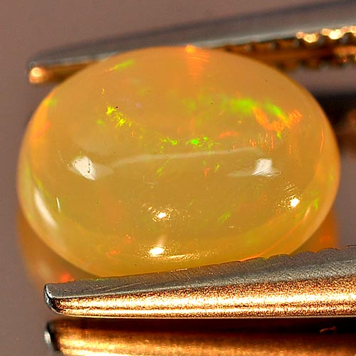 0.94 Ct. Beautiful Oval Cab Natural Gem Multi Color Play Of Colour Opal