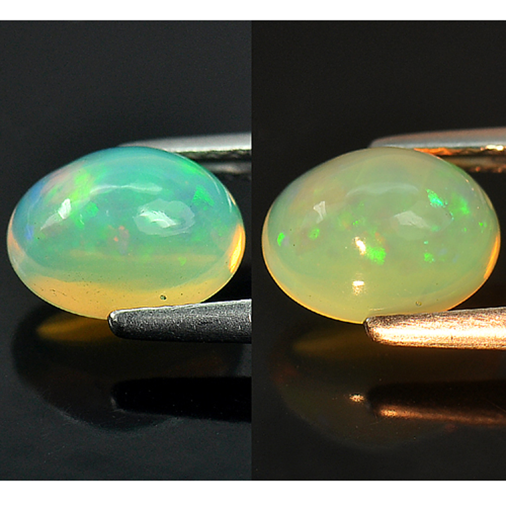 Multi Color Opal 1.30 Ct. Oval Cabochon Shape Natural Unheated From Ethiopia