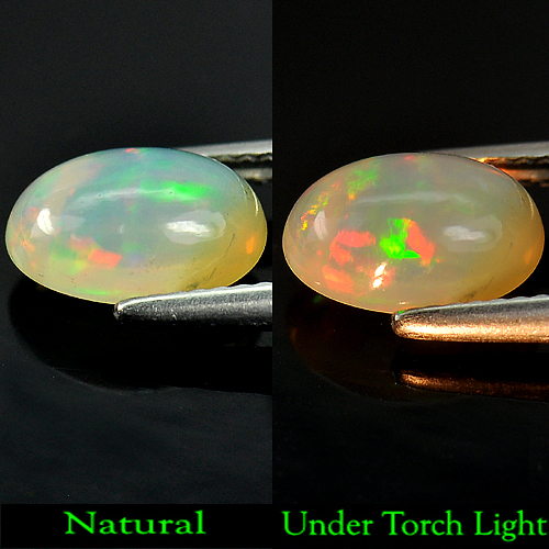 1.43 Ct. Unheated Oval Cabochon Natural Gemstone Multi Color Opal