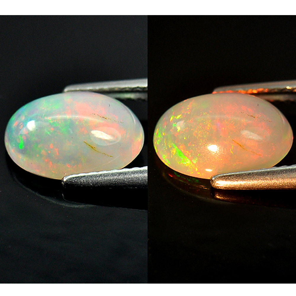 Multi Color Opal 1.81 Ct. Oval Cabochon Shape Natural Unheated From Ethiopia