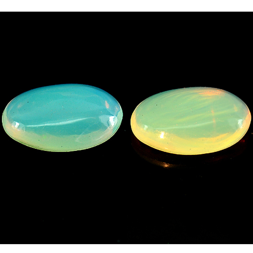 Multi Color Opal 1.45 Ct. Oval Cabochon Shape Natural From Ethiopia