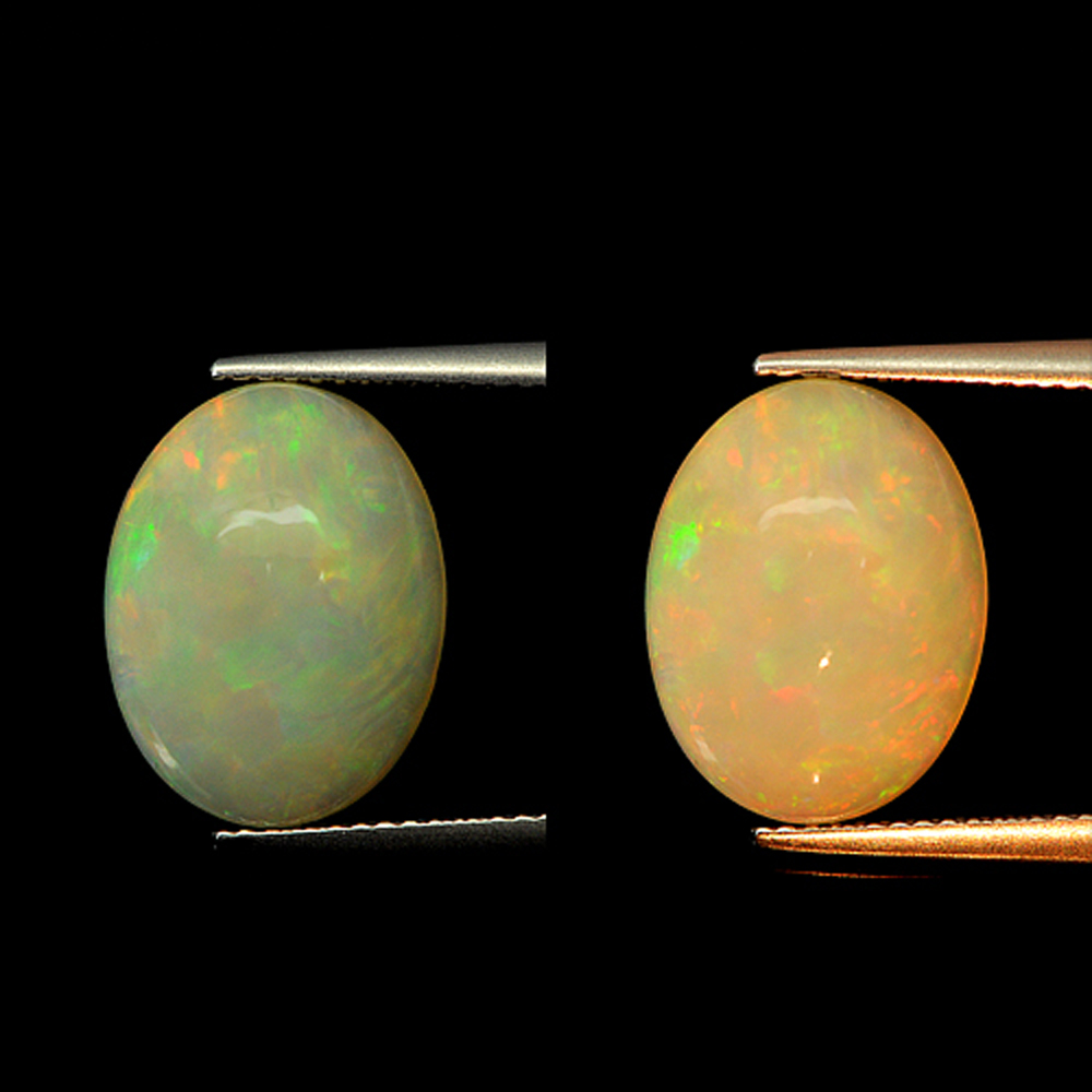Multi Color Opal 5.26 Ct. Oval Cabochon 15.2 x 11.8 Mm Natural Gemstone Unheated