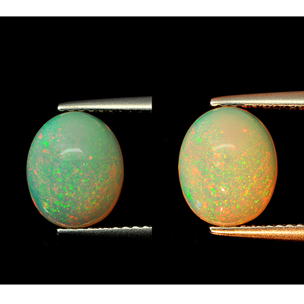 Multi Color Opal 1.83 Ct. Oval Cabochon Shape Unheated Natural From Ethiopia
