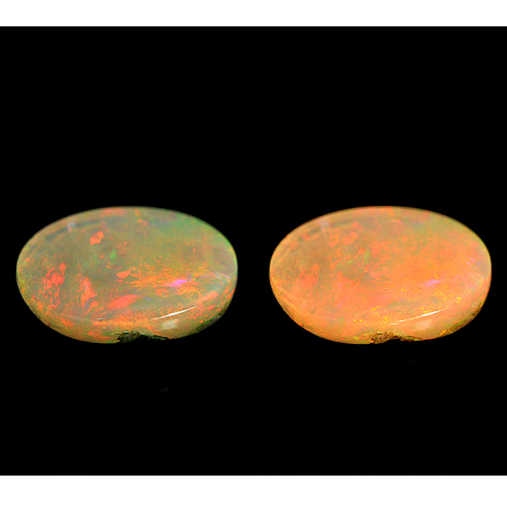 Multi Color Opal 4.29 Ct. Oval Cabochon Shape 14.8 x 10.7 Mm. Natural Unheated