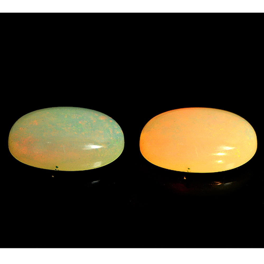 Multi Color Opal 2.46 Ct. Oval Cabochon Shape 13.3 x 8.4 Mm. Natural Unheated