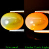 3.44 Ct. Captivating Natural White Orange Opal Unheated