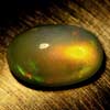 Unheated 1.78Ct Oval Cab Natural Multi Color Opal Sudan