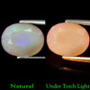 3.67 Ct. Oval Shape Natural Multi Color Opal Sudan Gem