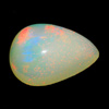 Opal Multi Color 1.99 Ct. Pear Cabochon 11 x 8 Mm. Natural Gemstone Unheated