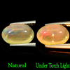 2.16Ct Oval Cab Natural Multi Color Opal Sudan Unheated
