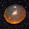 Unheated 0.65 Ct. Oval Cab Natural Multi Color Opal Gem