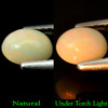0.75 Ct. Oval Cab Natural Multi Color Opal Gem Unheated