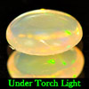 Unheated 0.52 Ct. Oval Cab Natural Multi Color Opal Gem