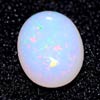 Unheated 0.63 Ct. Oval Cab Natural Multi Color Opal Gem
