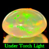 Unheated 0.91 Ct. Oval Cab Natural Multi Color Opal Gem