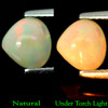 Unheated 0.92 Ct. Pear Cab Natural Multi Color Opal Gem