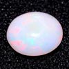 Unheated 0.68 Ct. Oval Cab Natural Multi Color Opal Gem