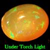 0.61 Ct. Oval Cab Natural Multi Color Opal Sudan Gem