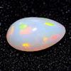 Unheated 0.93 Ct. Pear Cab Natural Multi Color Opal Gem