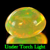 0.68 Ct. Oval Cabochon Natural Multi Color Opal Sudan