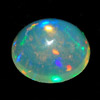 Unheated 0.70 Ct. Oval Cab Natural Multi Color Opal Gem