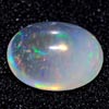 Unheated 1.42 Ct. Oval Cab Natural Multi Color Opal Gem