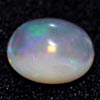 Unheated 2.19 Ct. Oval Cab Natural Multi Color Opal Gem